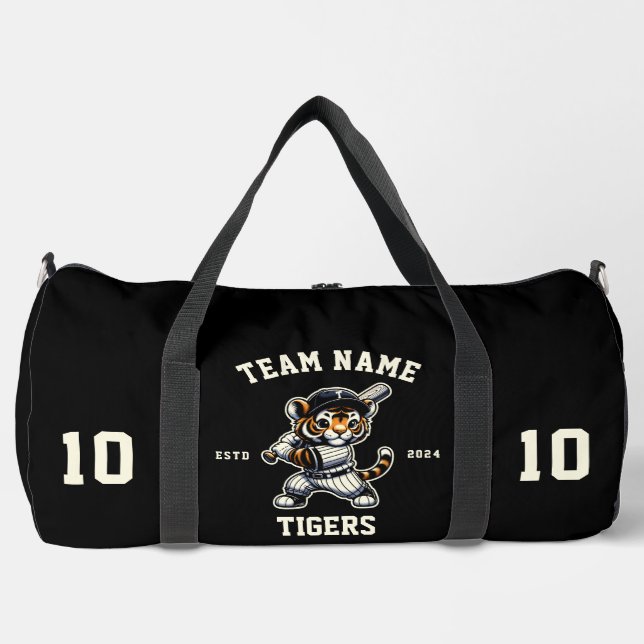 Tigers "Customisable" Baseball Duffle Bag (Front)