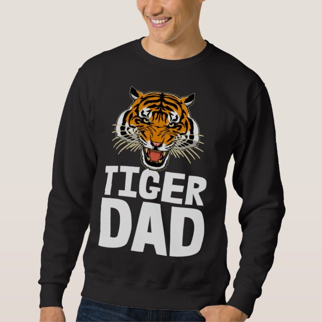 Tigers Dad  Roaring Tiger Tees Men's Tiger Face (Front)