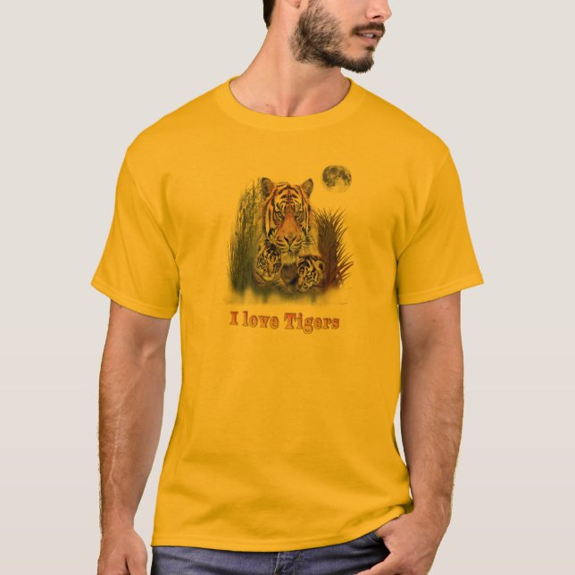 Tigers designs T-Shirt (Front)