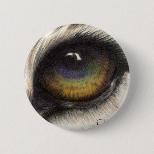 Tiger's Eye 6 Cm Round Badge