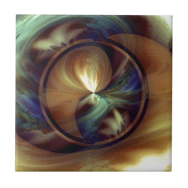 Tiger's Eye Ceramic Tile (Front)