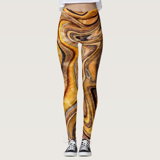 Tiger's eye gemstone leggings (Front)