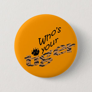 TIGERS FUN 6 CM ROUND BADGE