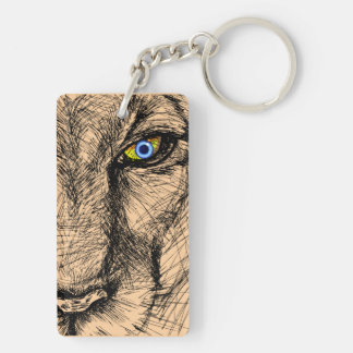 Tiger's Gaze Acrylic Keychain