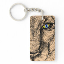 Tiger's Gaze Acrylic Keychain