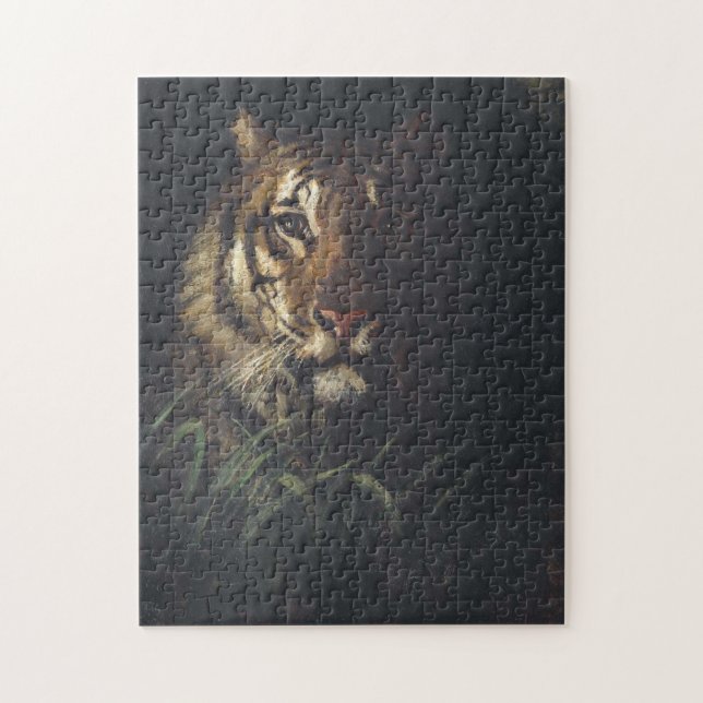 Tiger's Head (by Abott Handerson Thayer) Jigsaw Puzzle (Vertical)