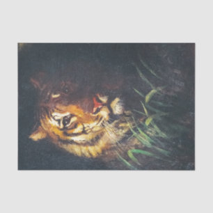 Tiger's Head painting by Abbott Handerson Thayer Tissue Paper