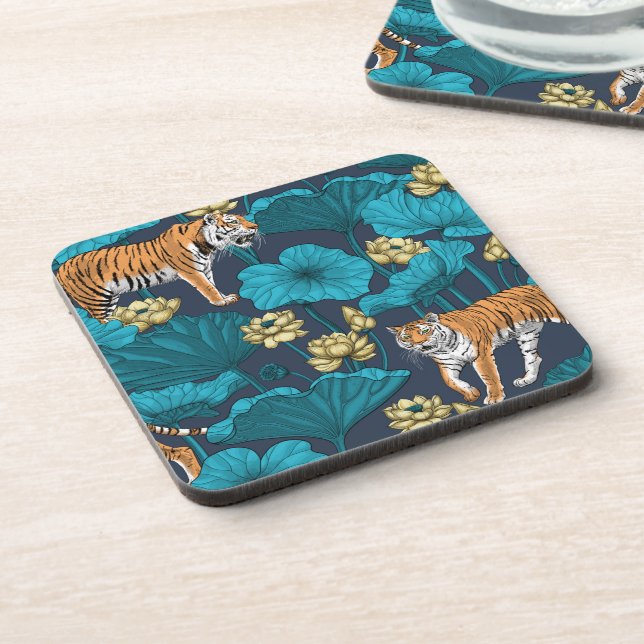 Tigers in the yellow lotus pond coaster (Left Side)