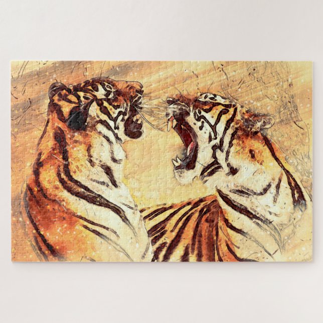 Tigers Jigsaw Puzzle (Horizontal)