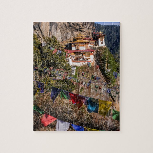 Tiger's Nest Monastery, Bhutan Jigsaw Puzzle (Vertical)