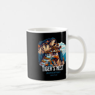 Tiger's Nest Monastery Bhutan Paro Himalayan Cultu Coffee Mug