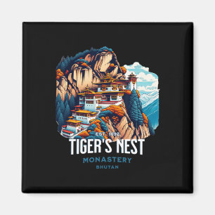Tiger's Nest Monastery Bhutan Paro Himalayan Cultu Magnet