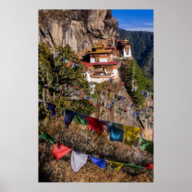Tiger's Nest Monastery, Bhutan Poster (Front)