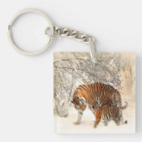tigers on snow