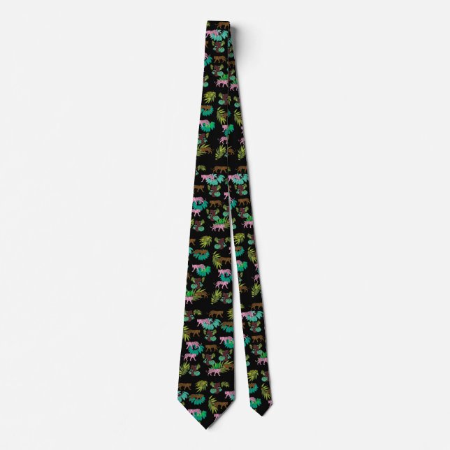 Tigers Pattern Tie (Front)