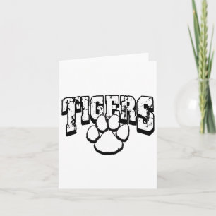 Tigers School Spirit Back To School B  Card