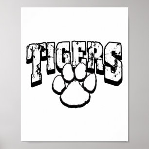 Tigers School Spirit Back To School B  Poster