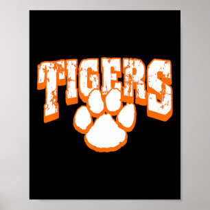 Tigers School Spirit Back To School O Poster