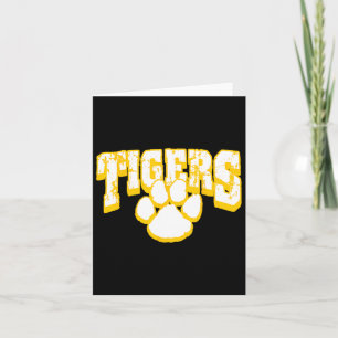 Tigers School Spirit Back To School Y Card