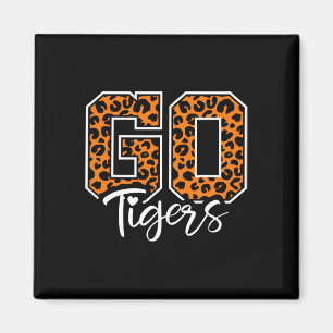 Tigers School Sports Fan Team Spirit Mascot Cute H Magnet