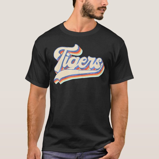 Tigers School Sports Name Boys        T-Shirt (Front)