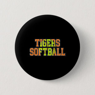 Tigers Softll Mom Orange Tiger Pride Softll Coach 6 Cm Round Badge