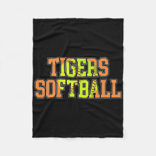 Tigers Softll Mom Orange Tiger Pride Softll Coach Fleece Blanket