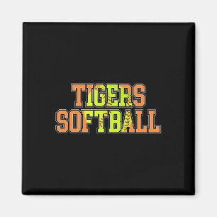 Tigers Softll Mom Orange Tiger Pride Softll Coach  Magnet
