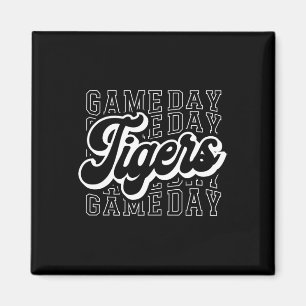 Tigers Sports Mascot - For Tigers Team Football Ba Magnet