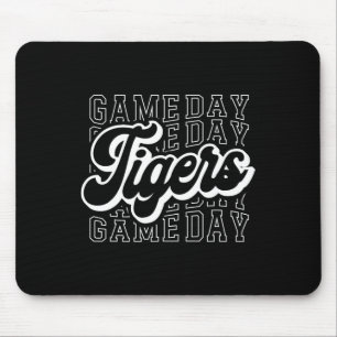 Tigers Sports Mascot - For Tigers Team Football Ba Mouse Pad