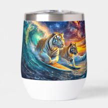 Tigers Surfing Space Design by Rich AMeN Gill