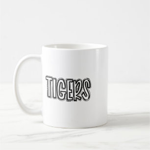 Tigers Swash School Spirit Orange Black Footll Spo Coffee Mug