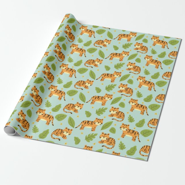 Tigers Wrapping Paper (Unrolled)