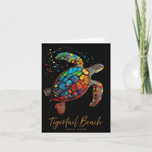 Tigertail Marco Island Florida Sea Turtle Beach Card