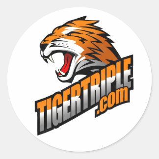 tigertriple.com Sheet of (20) 1.5" stickers