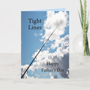 Tight lines father's card for a fisherman