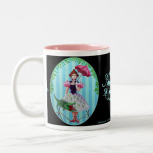 Tight Rope Girl Two-Tone Coffee Mug