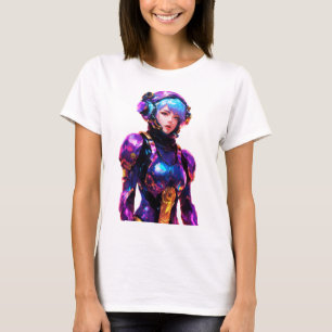 Tight space suit worn by a woman T-Shirt