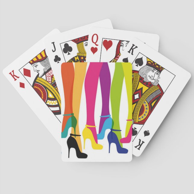 "TIGHTS AND HIGH HEELS" PLAYING CARDS (Back)