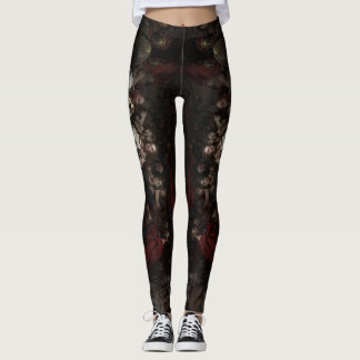 Tights design with a painting depicting the ancien