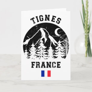 Tignes France Alps Ski Resort Alpine Skiing French Card