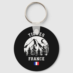 Tignes France Alps Ski Resort Alpine Skiing French Key Ring