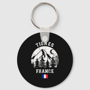 Tignes France Alps Ski Resort Alpine Skiing French Key Ring