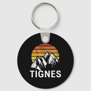 Tignes France French Alps Ski Resort Snowboarding Key Ring
