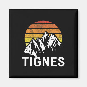 Tignes France French Alps Ski Resort Snowboarding Magnet