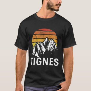 Tignes France French Alps Ski Resort Snowboarding T-Shirt
