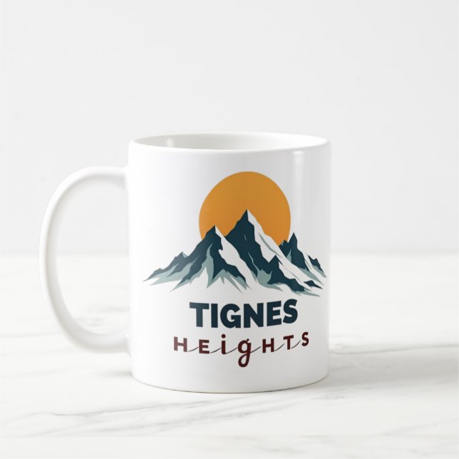 Tignes Heights Mountain Coffee Mug (Left)
