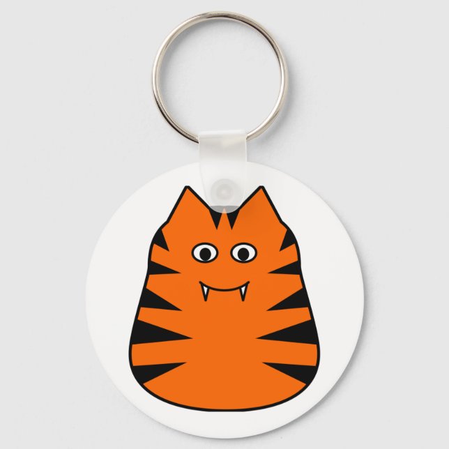 Tigr - Cute Tiger Key Ring (Front)