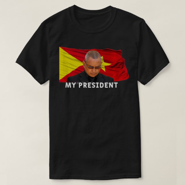 Tigray flag my president Debretsion I love Tigray  T-Shirt (Design Front)