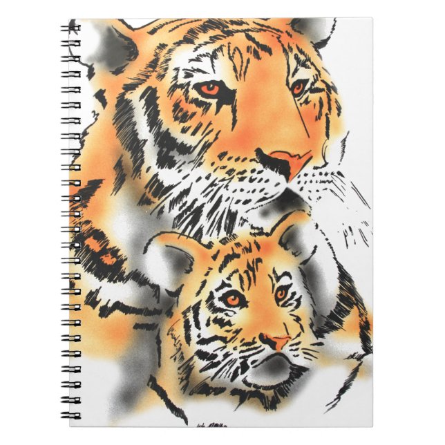 Tigress and Cub Notebook (Front)